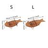 Plastic Snack Fruit Plate Fish Shape Woven Storage Basket Durable Bread Basket  Dining Table