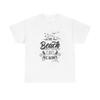 The Beach Cures All T Shirt Funny Vacation Heavy Cotton