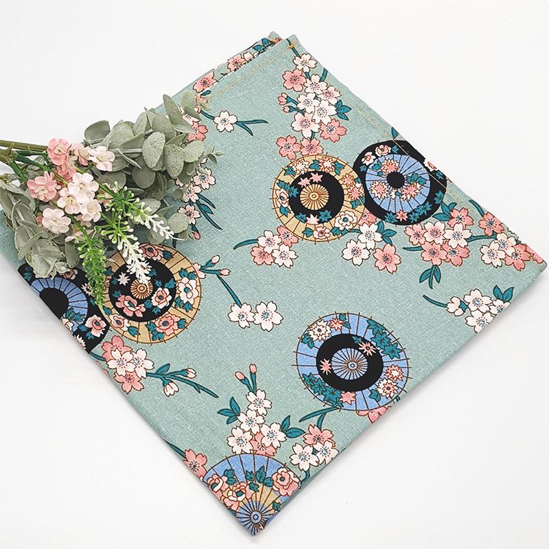 Japanischer Stil Einwickeltuch Taschentuch Furoshiki Baumwolle Bronzierter Stoff Für DIY Bento Einwickeltuch Geschenkbox Verpackung