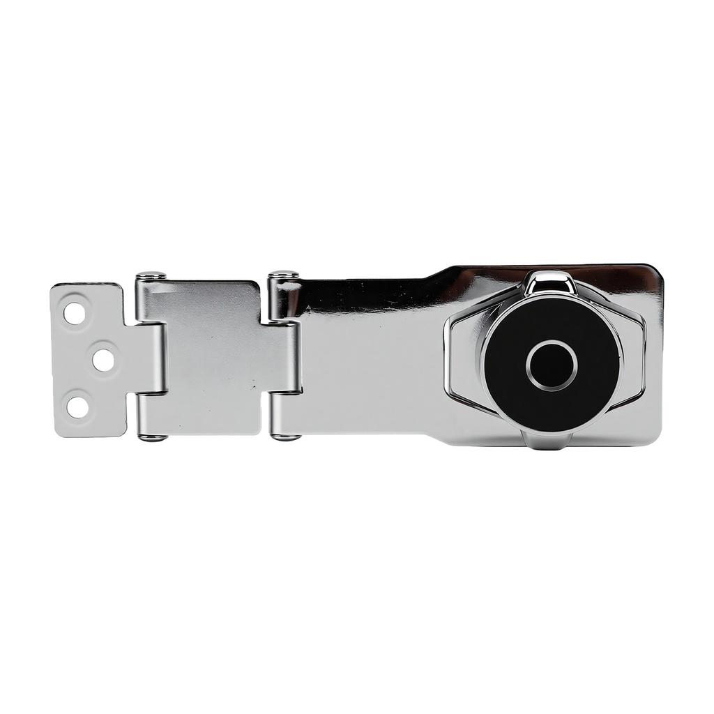 Fingerprint Cabinet Hasp Lock Zinc Alloy Rechargeable Biometric Keyless Lock for Drawer Doors Mailboxes Safes