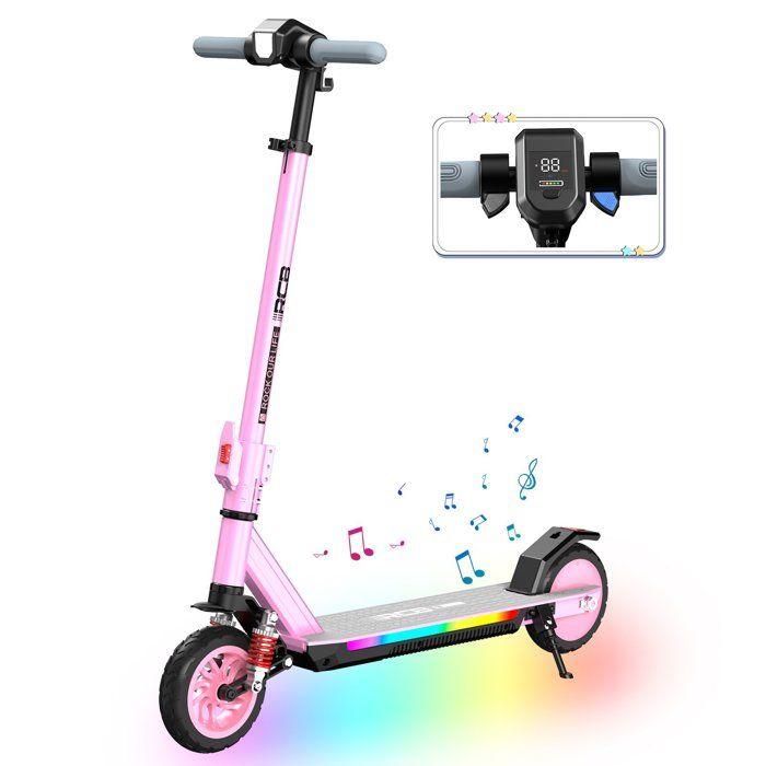RCB R12 MAX Elektrische Step Kind 7 Inch, 220W, 25,2V 5,2Ah, 15 km, 18 km/u, 3 Verstelbare Hoogtes, Roze