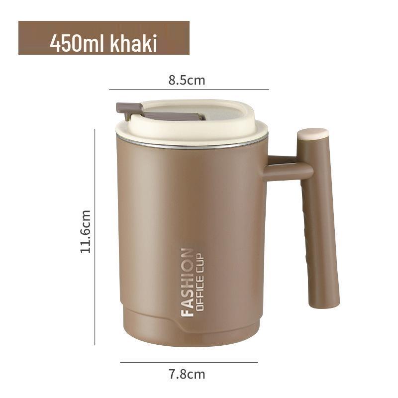 

Дорожная кружка из нержавеющей стали 304 с крышкой - Многофункциональная чашка для кофе, чая и офиса 450ml кофейный