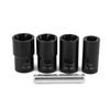5-piece Set Of Damaged Rusted Nuts Bolt Screws Tire Screw Extractor Anti Slip Sleeve Tool Set 1/2