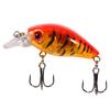 9 Stück/Beutel Kunststoff Angelköder Haken Barsch Klein Fett Crankbait Tackle 4,5cm4g