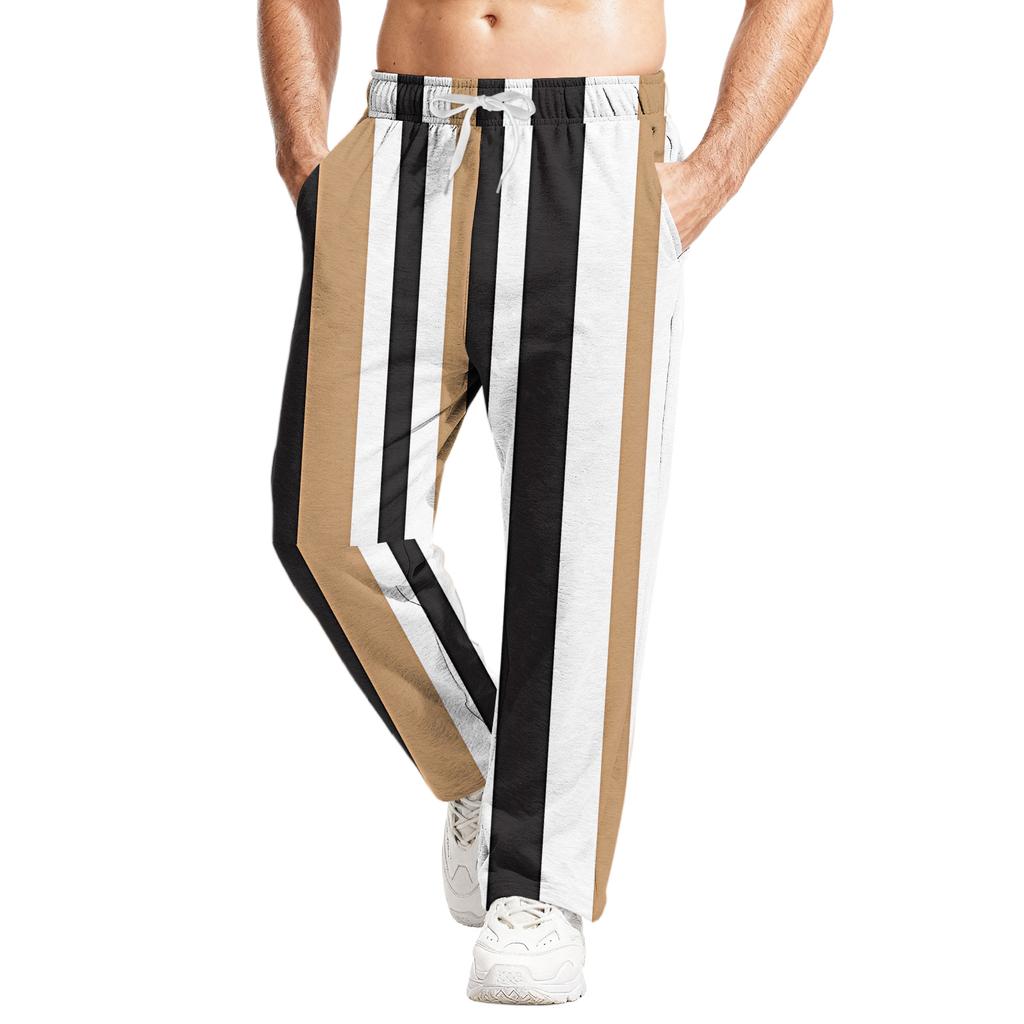Men's Relaxed-Fit Casual Sweatpants With Stretch Waistband And Drawstring Yoga Pants