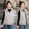 Down Cotton Vest Women's Autumn and Winter Short Cotton Jacket Versatile Down Cotton Vest Vest Vest Vest Stand Collar Vest Jacket Batch