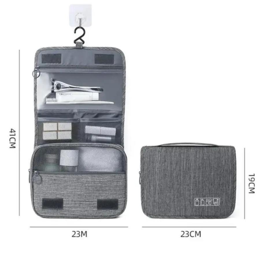 Borsa Portatile in Tessuto da Uomo per Business Organizzatore per Articoli da Toeletta Borsa Cosmetica da Donna Impermeabile Borsa da Viaggio da Appendere per Lavaggio