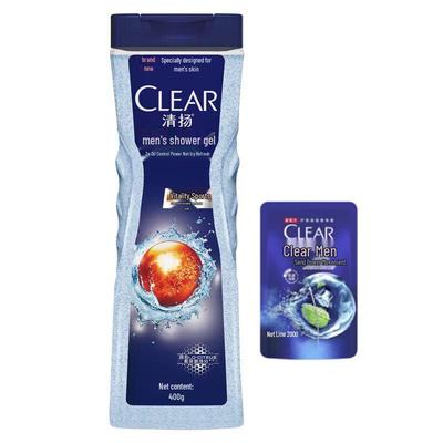 Clear Men's Oil Control Sport Shower Gel & Shampoo Set