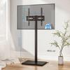 TV Stand Rfiver High Type Adjustable Height 27-60 Inch Black