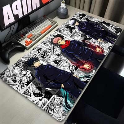 Mauspad Cool Anime Jujutsu Kaisen Gamer Laptop Tastaturmatte Computerschrank Schreibtischmatte Verfügbare Größen Großes Gaming-Mauspad