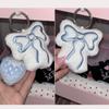 Sweet Plush Strawberry Bowknot Keychain Pendant Fashion Lovely Hangings Ornament Keyring Backpack Decoration Charm