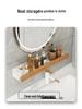 No-Drill Bathroom Faucet Shelf and Drain Storage Rack
