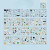 Cute Cat Stickers Adorable Kitten Scrapbook Decals for Journal Diary Planners Kawaii Laptop Water Bottle Decor Animal Sticker