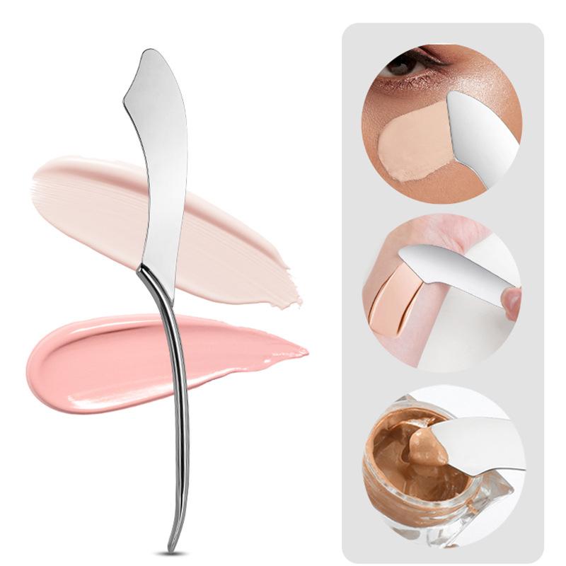 Stainless Steel Foundation Spatula Mask And Eye Cream Spoons Multi-Functional Facial Scraping Metal Beauty & Skin Care Tools