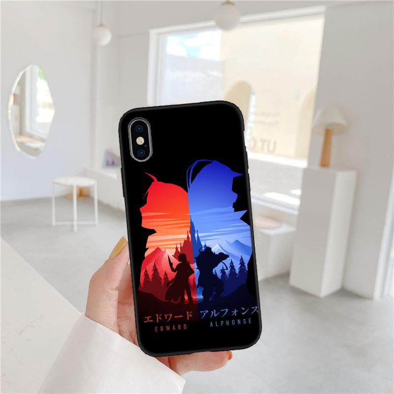 LO45 Fullmetal Alchemist Soft Shell Phone Case for Redmi Note 10 11 12 Pro Max 10S 10C 10T 11A 11S 12S 12C