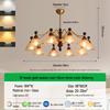 French Mid-Century Walnut Chandelier - Nanyang Style for Living, Dining, or Bedroom