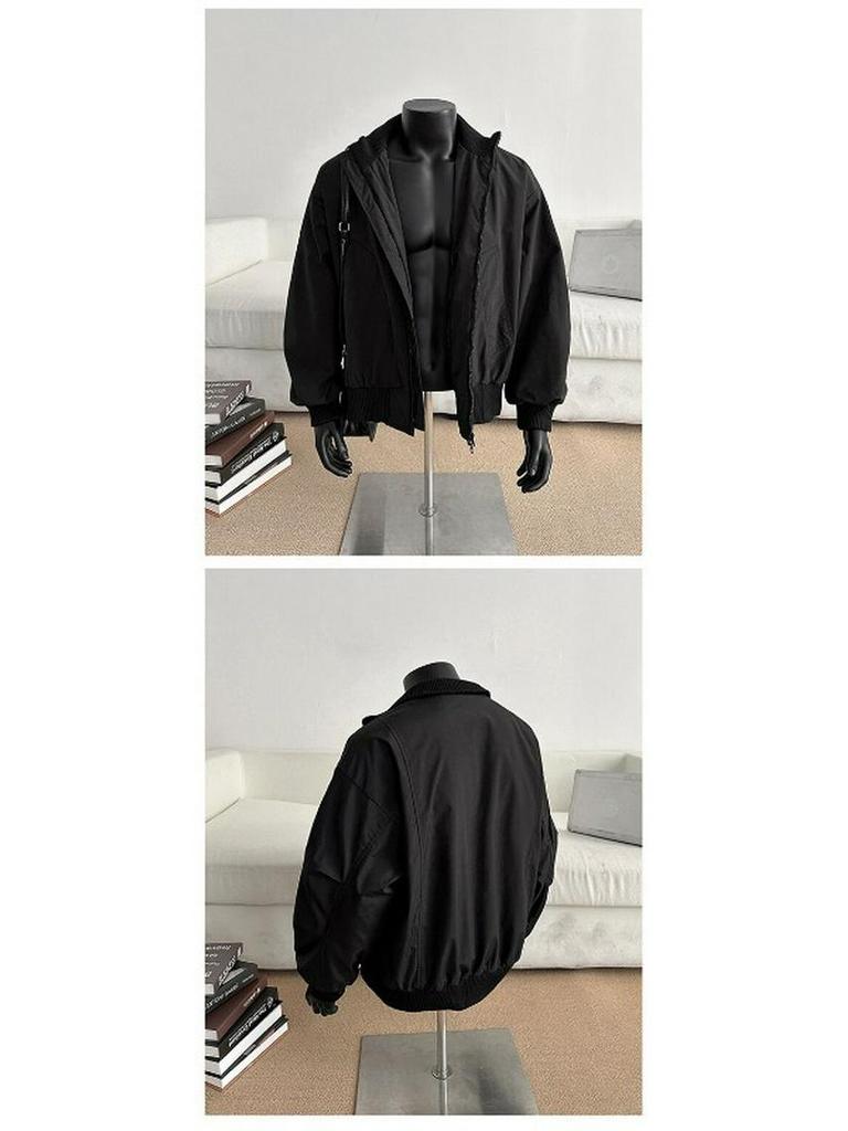 Men's American Bomber Pilot Jacket: Spring/Autumn Clean Fit Short High-Street Baseball Jacket