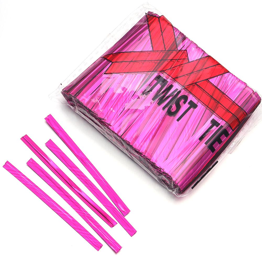760Pcs Plastic Iron Twist Tie Colorful Multi-Size Wire Sealing Binding Wire for Candy Lollipop Cookies Food Gift Party Packaging