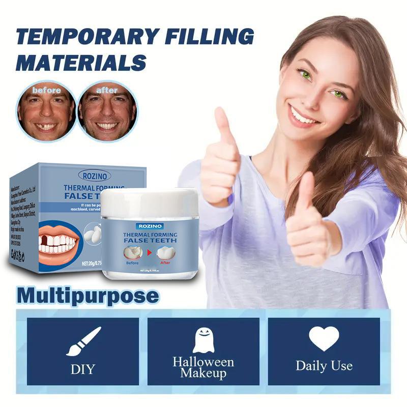 Moldable False Teeth, Tooth Repair Granules, Tooth Beads, Temporary Filling for Rooth, Broken Tooth Repair Kit, Thermal Fit 2027