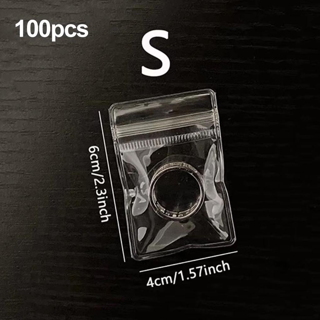 Jewelry Small Self-Sealing Plastic Zip Clear PVC Storage Bags for Storing Bracelets Rings Earrings Organizer