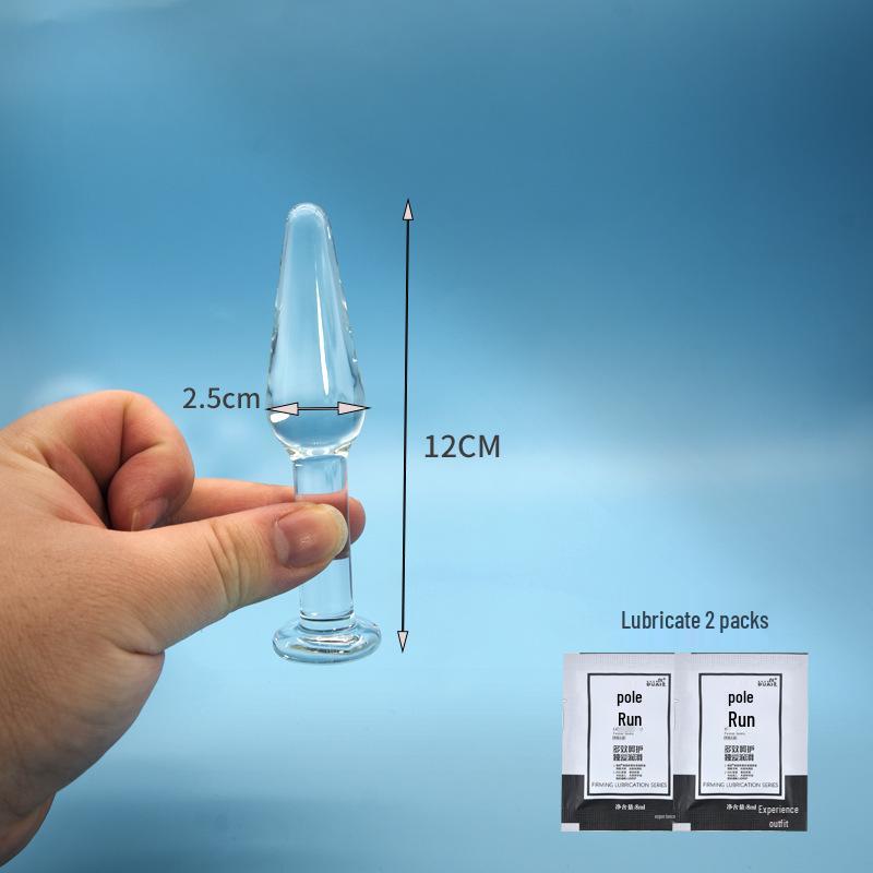 Crystal Glass Anal Toy with G-Spot Stimulation & Beads – Unisex Pleasure