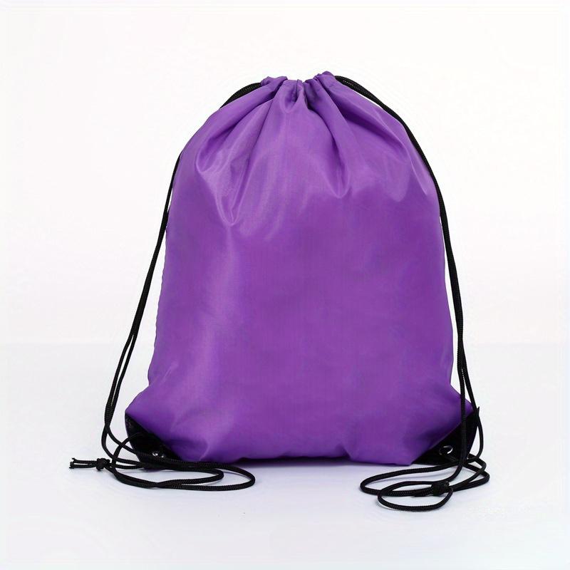 1pc Lightweight & Durable Drawstring Backpack - Ideal for Travel, Yoga, Gym, Outdoor Camping & Hiking | Polyester Sports Bag with Utility Pocket