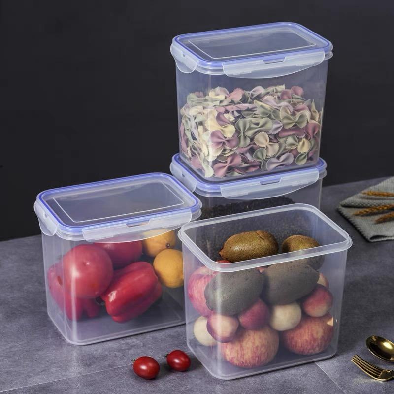 Wholesale Multi-Specification PP Plastic Thickened Storage Box Set with Moisture-Proof Fresh-Keeping Lid Food Sealing