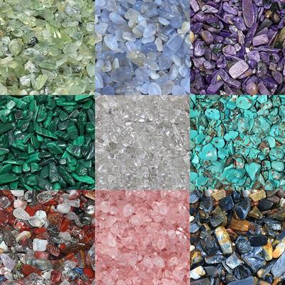 300g/Pack, Natural Donghai Crystal Chips Raw Stones for Good Luck, Meditation, Aquarium Gravel, Zen Decor, Terrarium, Positive Energy & Home Purifying