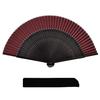 Keisen-do Fan Silk Bamboo Simple Plain Durable Case Bag Unisex Traditional Clothing