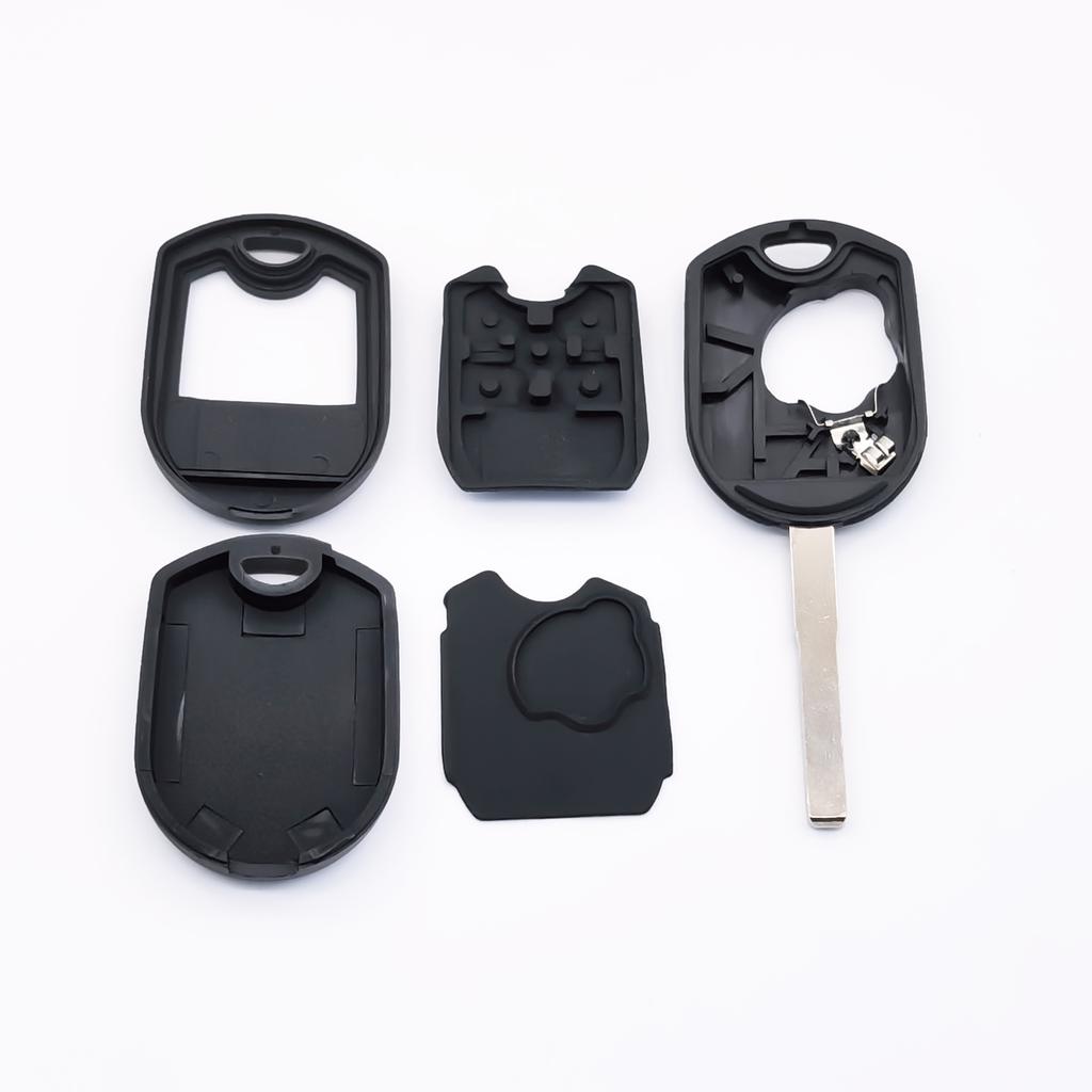 Cocolockey 4Button Car Key Shell Fob For Ford Fiesta Escape Transit Connect Remote Keyless Entry Hu101 Head Keys Housing S