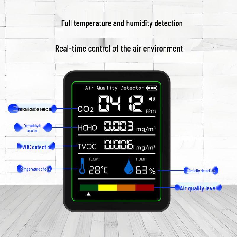 Smart Air Quality Detector: Formaldehyde, CO2, and TVOC Sensor