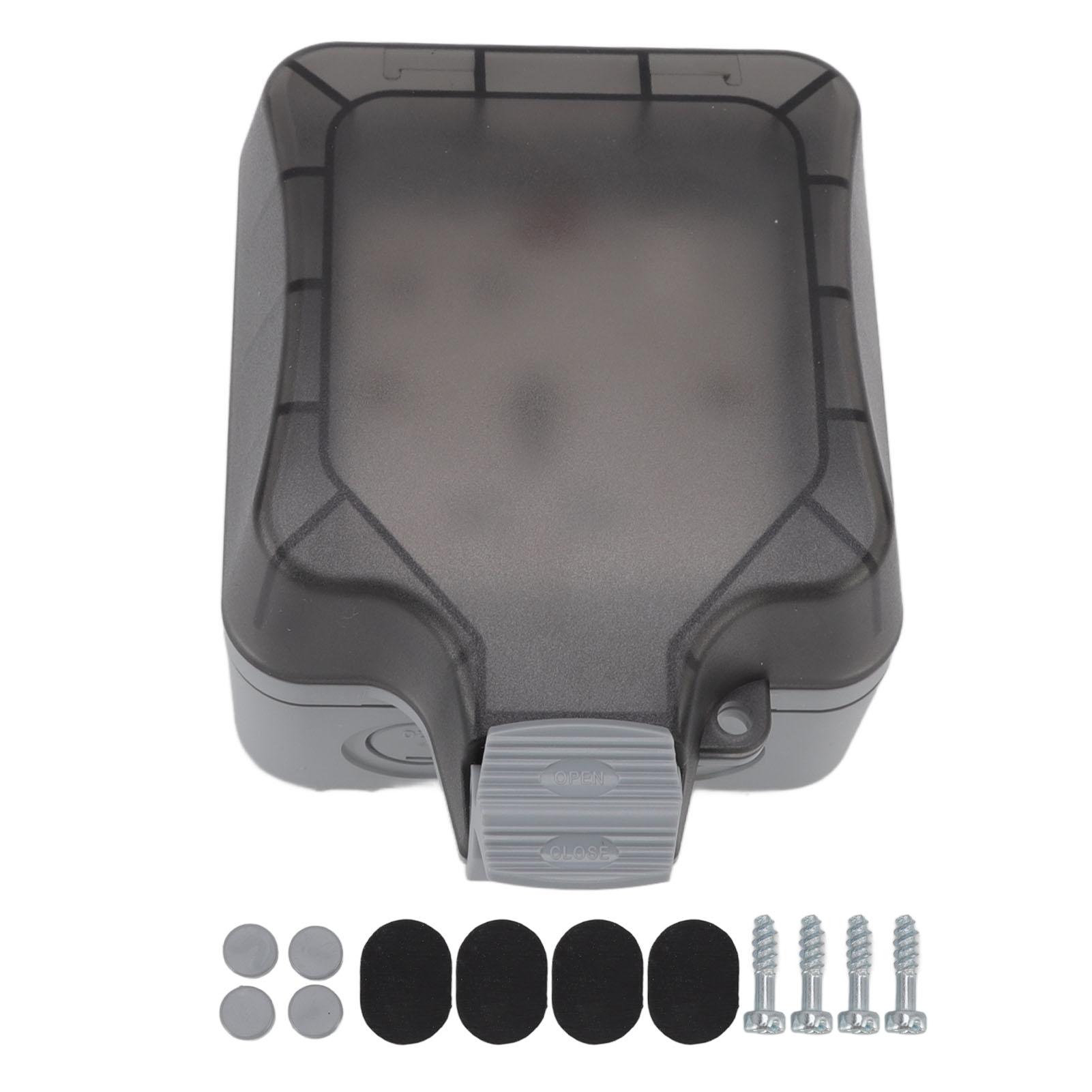 

13A 16A IP66 Outdoor Waterproof Switch Socket Box Surface Mounted Splashproof Dustproof Charging