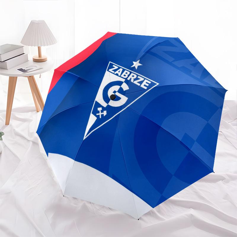 Górnik Zabrze Muster, automatischer Klappschirm, tragbares und faltbares Design, 8 Speichen, ein Weihnachts- oder Geburtstagsgeschenk.