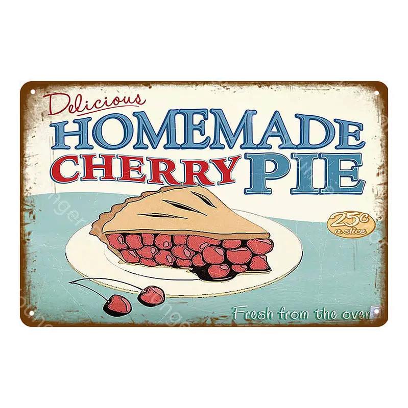 Wonder Bread Metal Signs Handmade Pies Vintage Poster Kitchen Decor Cafe Bar Shop Decorative Plate Food Cook Wall Sticker YI-154
