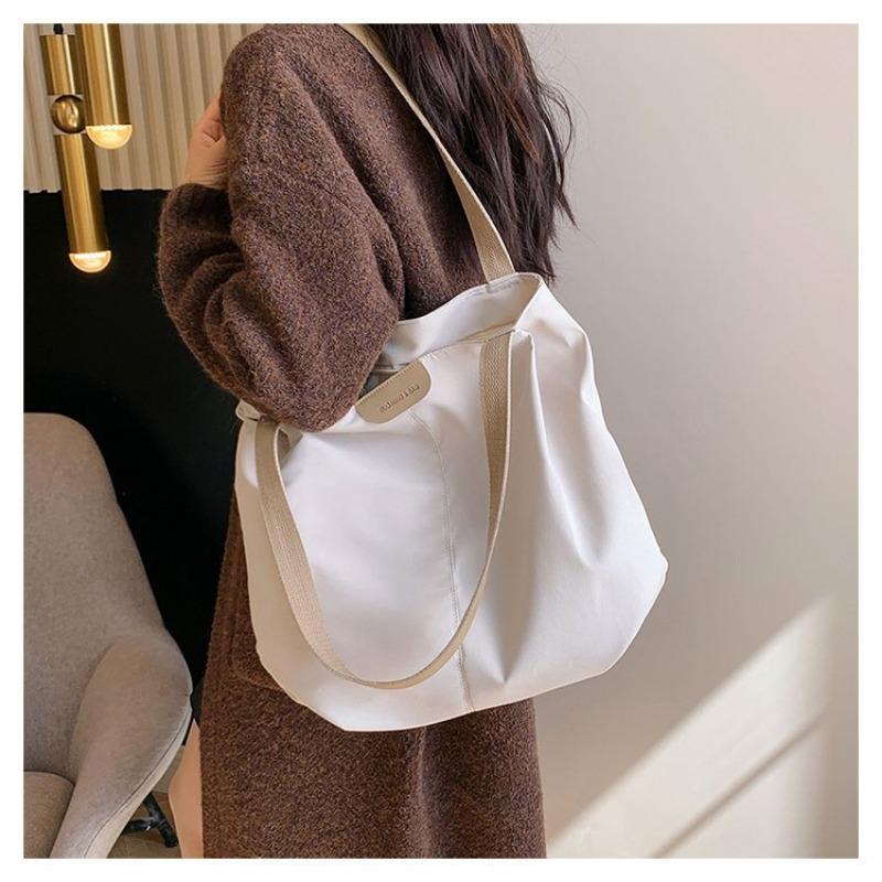 Women's bag new tote bag nylon large-capacity simple commuter shoulder bag casual literary cloth bag