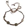 Metal Style Bohemian And Wooden Bead Decor Women Casual Woven Belt Daily For