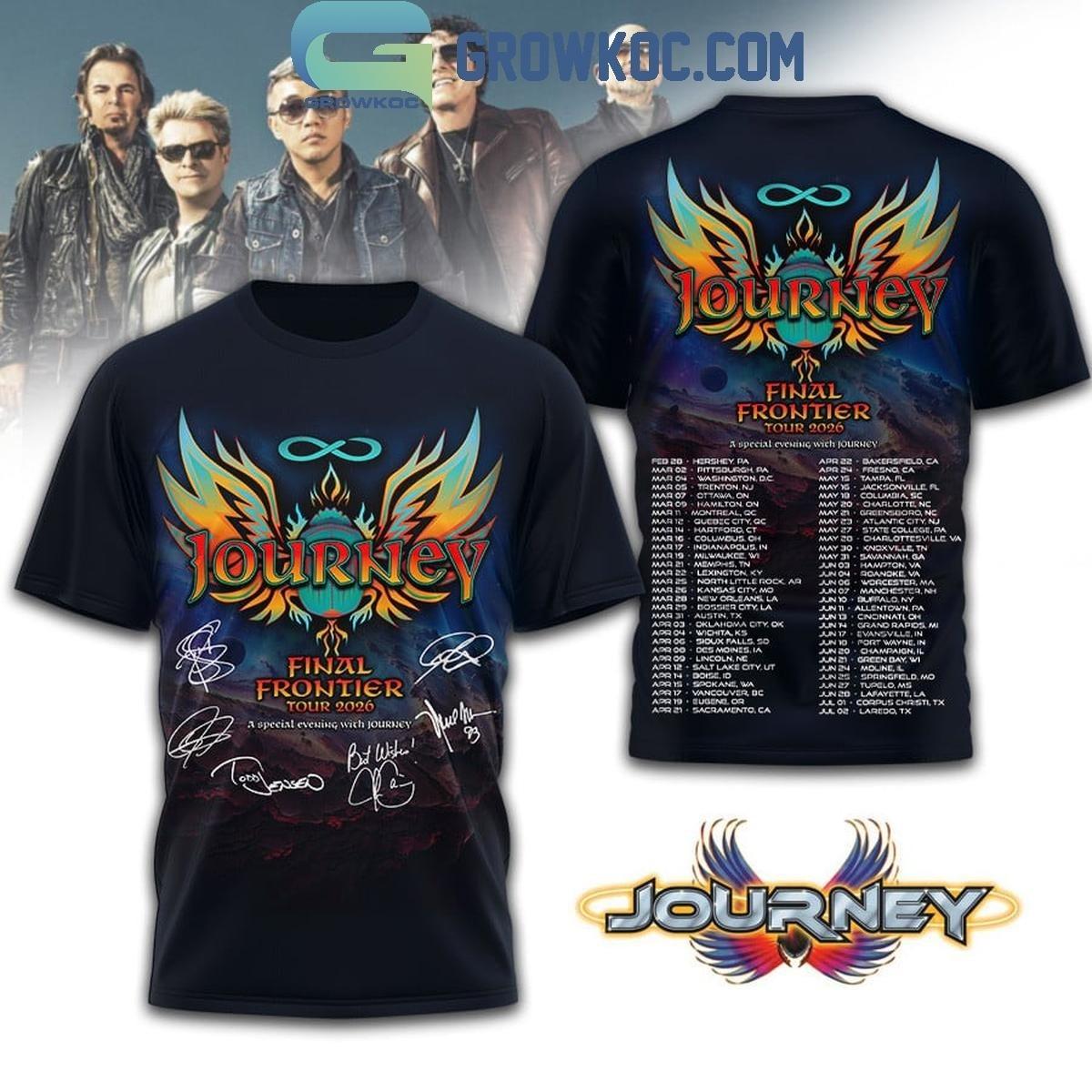 Journey Final Frontier Tour 2026 3D Tee Shirt S to 5XL Gift For Fan PP263 S