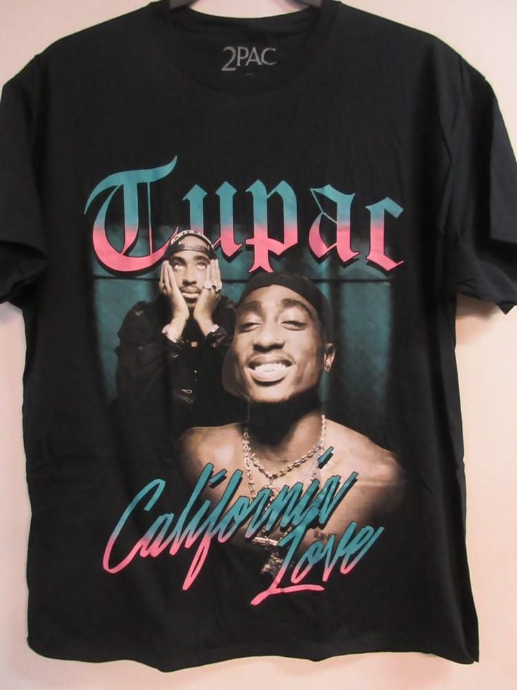 TUPAC SHAKUR OFFICIAL MERCH CALIFORNIA LOVE CONCERT MUSIC SHIRT 1X XL Unisex T-Shirt XXXXL 1950₽