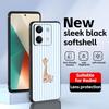 Süßes Giraffen-Handyhülle für Redmi Note 14 13 12 11 Pro Plus S 5G 14C A3 Weiche Schwarze Handyhülle