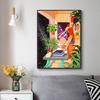 Bohemian Minimalist Character And Plant Leisure Posters Prints Canvas Painting Wall Art Picture Living Room Bathroom Home Decor