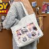 Japanese Two-dimensional Polka Dot Pain Bag Y2k Sweet and Versatile New College Style Large-capacity Commuting Shoulder Tote Bag