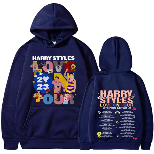 New Love on Tour Koncert Mikina Harajuku Hip Hop Velké Mikiny Unisex Y2k Oblečení Dlouhý rukáv Mikiny s kapucí Streetwear