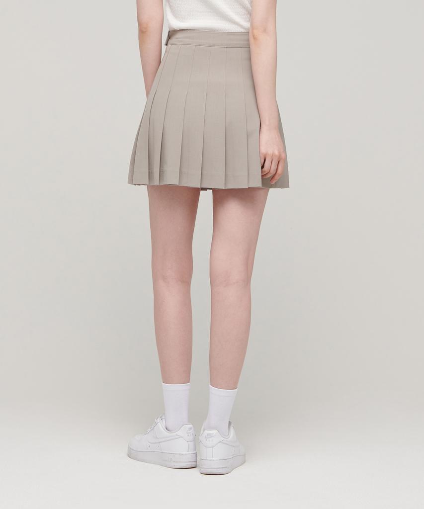 Musinsa Standard Woman Women'S Pleated Mini Skirt [Light Beige]