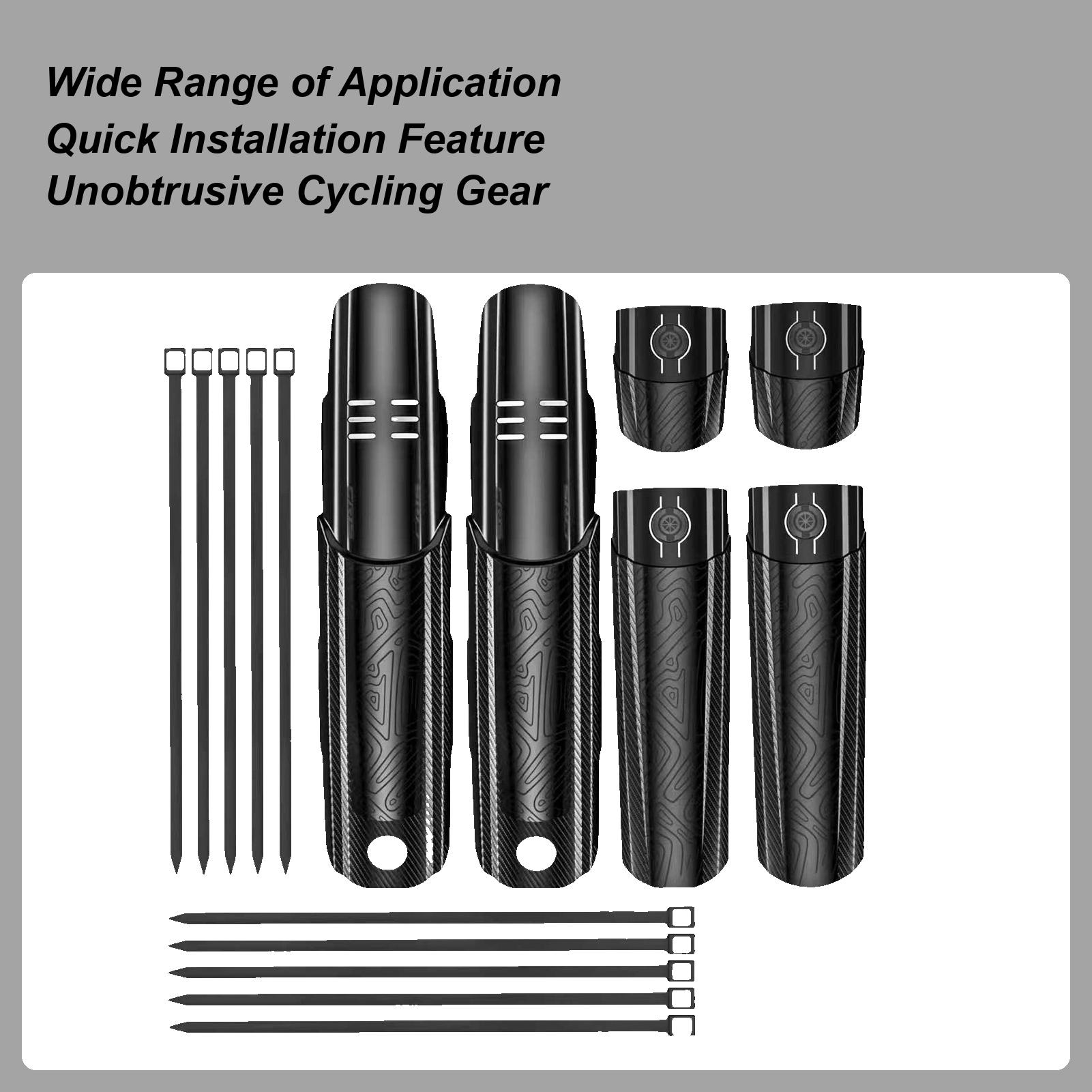 Bike Mudguard Adjustable Tire Full Cover Bike Mudguard Set For Forks Grime Mountain Road Bikes All Wheels Men Women Electric China Mainland