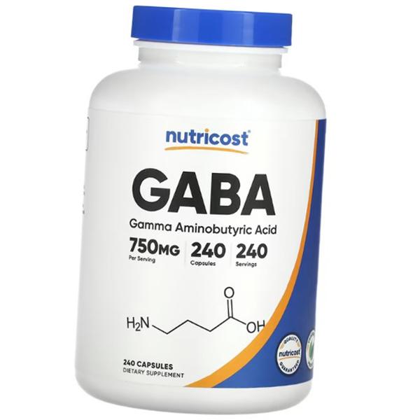 Gamma-aminobutyric Acid, GABA 750, Nutricost  240 Caps (72647016)