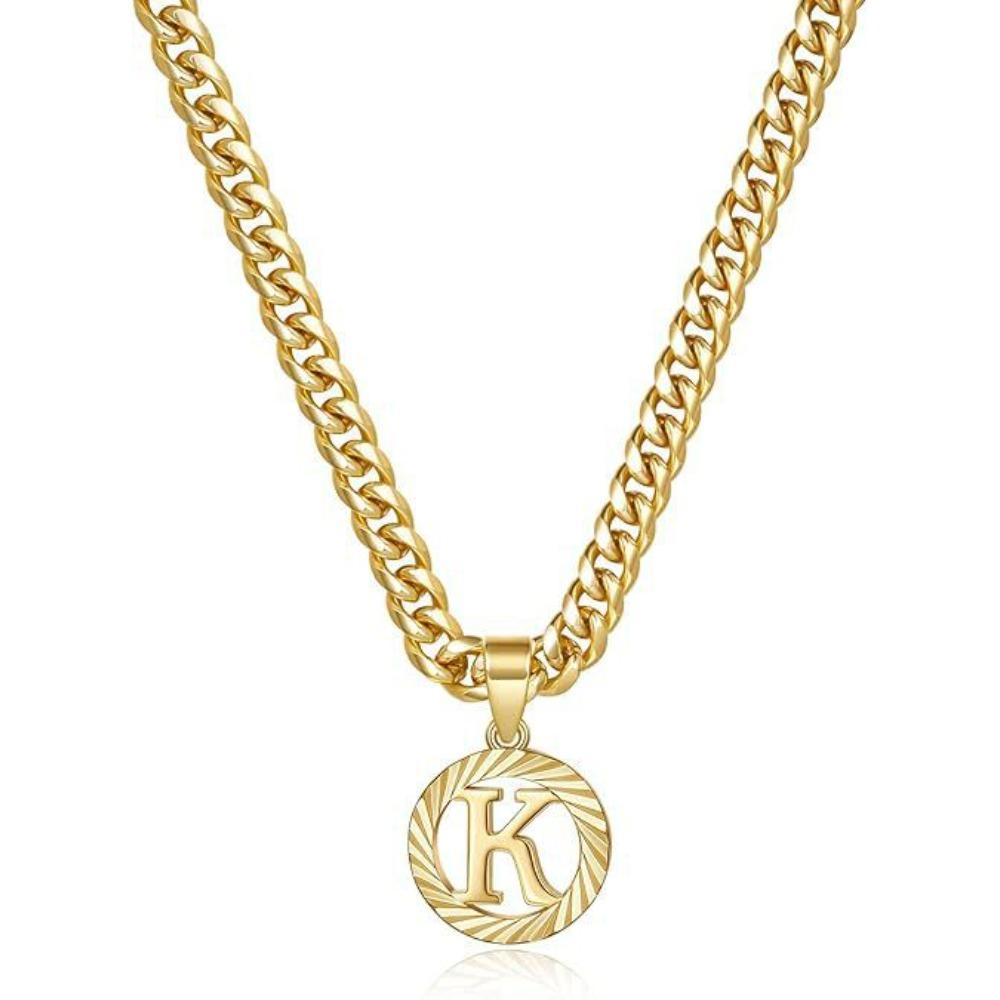 Hollow-out 26-letter Female Minimalist Collarbone Chain Male Cuban Chain Holiday Gift