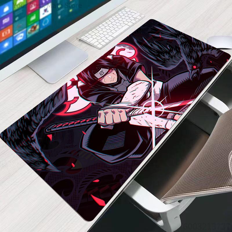 Mouse Pad Naruto Itachi Uchiha Office Computer Desk Mat Table Keyboard Pad Laptop Carpet xxl Accessories Gaming Mousepad