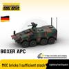 Tijolo de Platina MOC-161767-2 "Cachorro Boxer" Veículo Blindado de Transporte de Pessoal 8x8