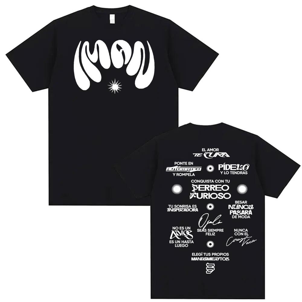 

Singer Maria Becerra Album Letters Graphic T-shirt Men Women Fashion Summer T-shirts Oversized O-Neck Short Sleeve T Shirt To... S разноцветный