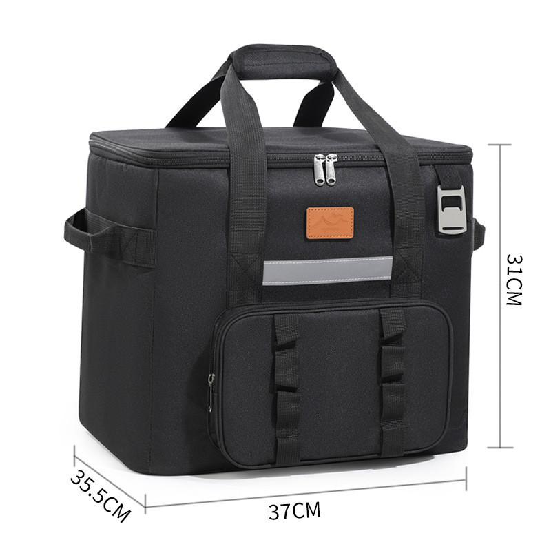 Oxford Cloth Portable Cooler Bag For Outdoor Camping And Picnic With Insulation And Large Capacity